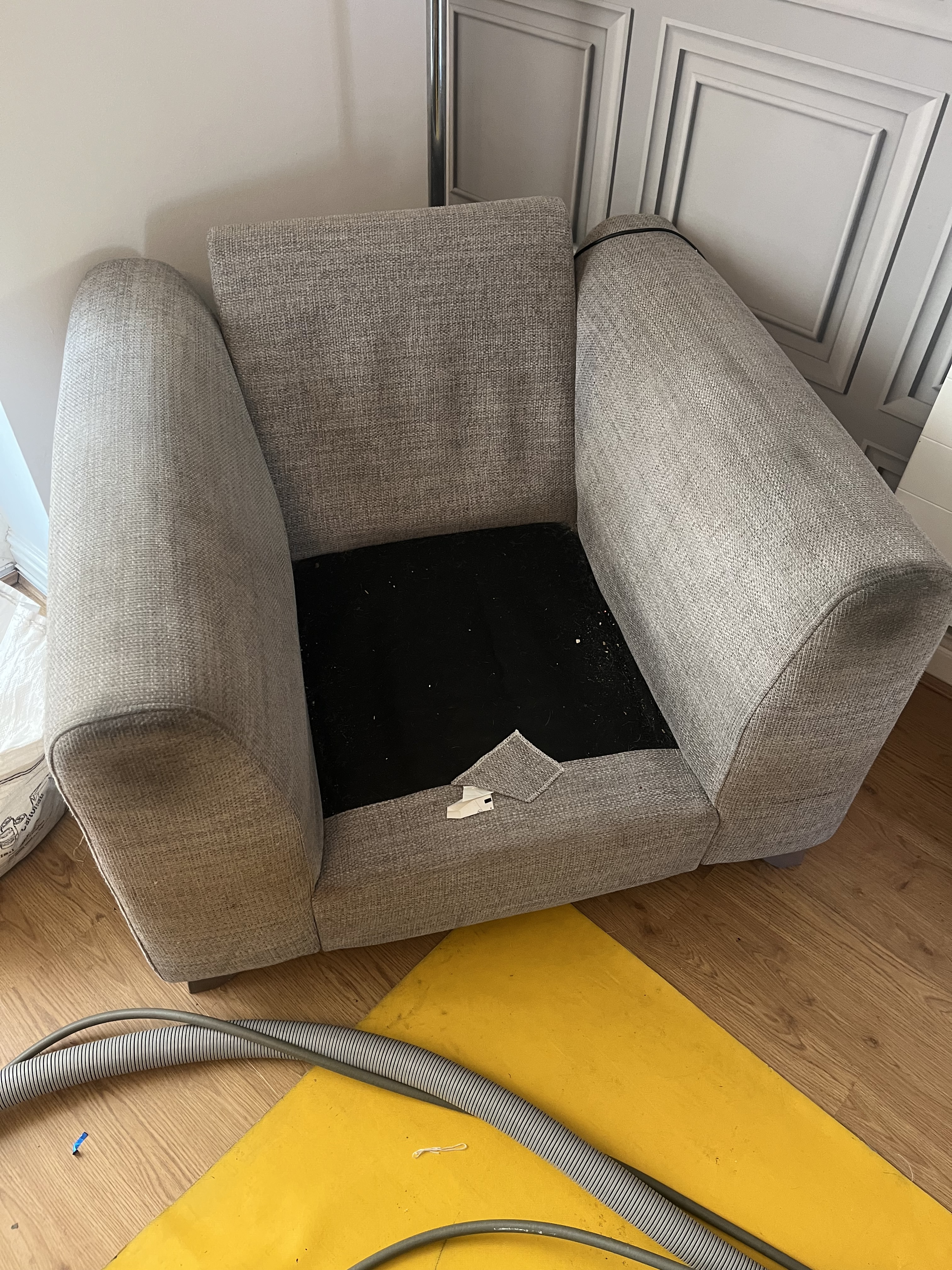 Armchair before upholstery cleaning by Epic Clean