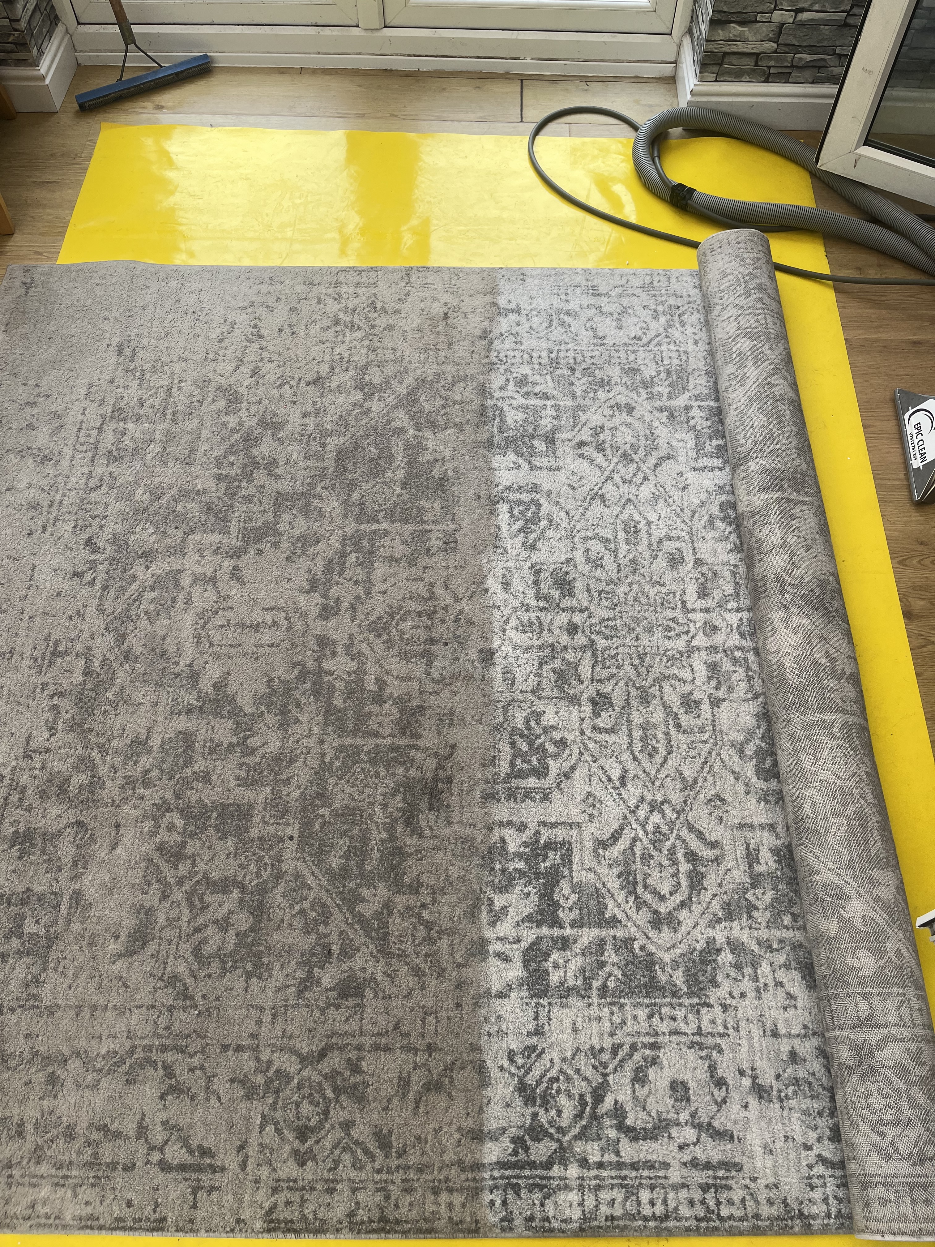 Cleaned carpet and rug finish by Epic Clean
